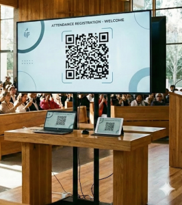 QR code church system